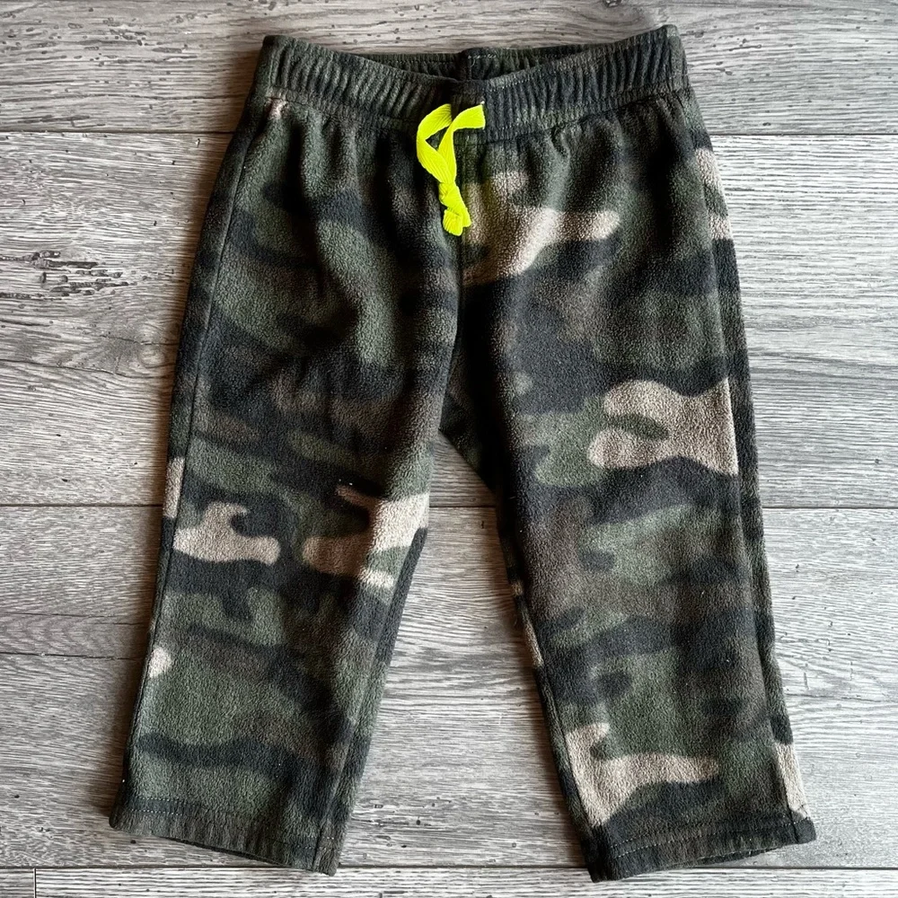 Carter’s Toddler Boy Camo Drawstring Sweatpants 18 Month